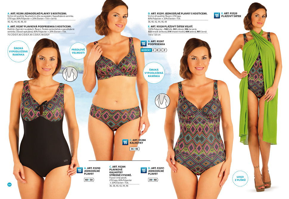 Dámske plavky 2026 [strana 54] - katalog LITEX