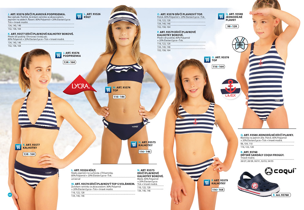 Dievčenské plavky 2026 [strana 61] - katalog LITEX