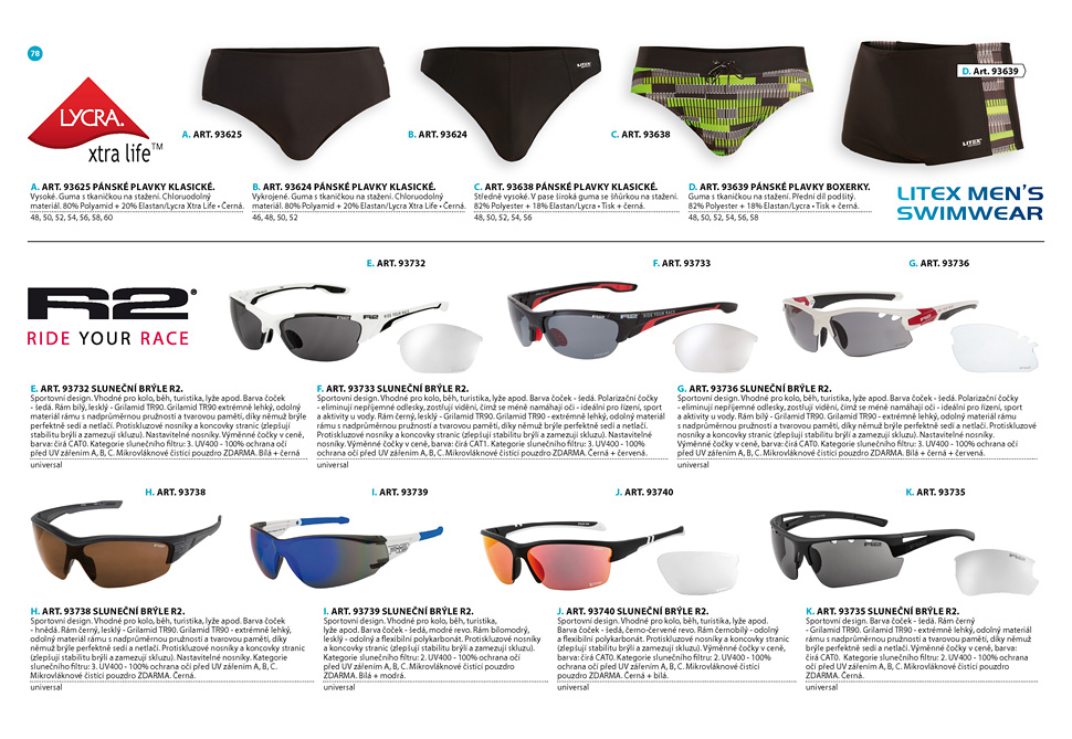 Slnečné okuliare R2 2025 [strana 78] - katalog LITEX