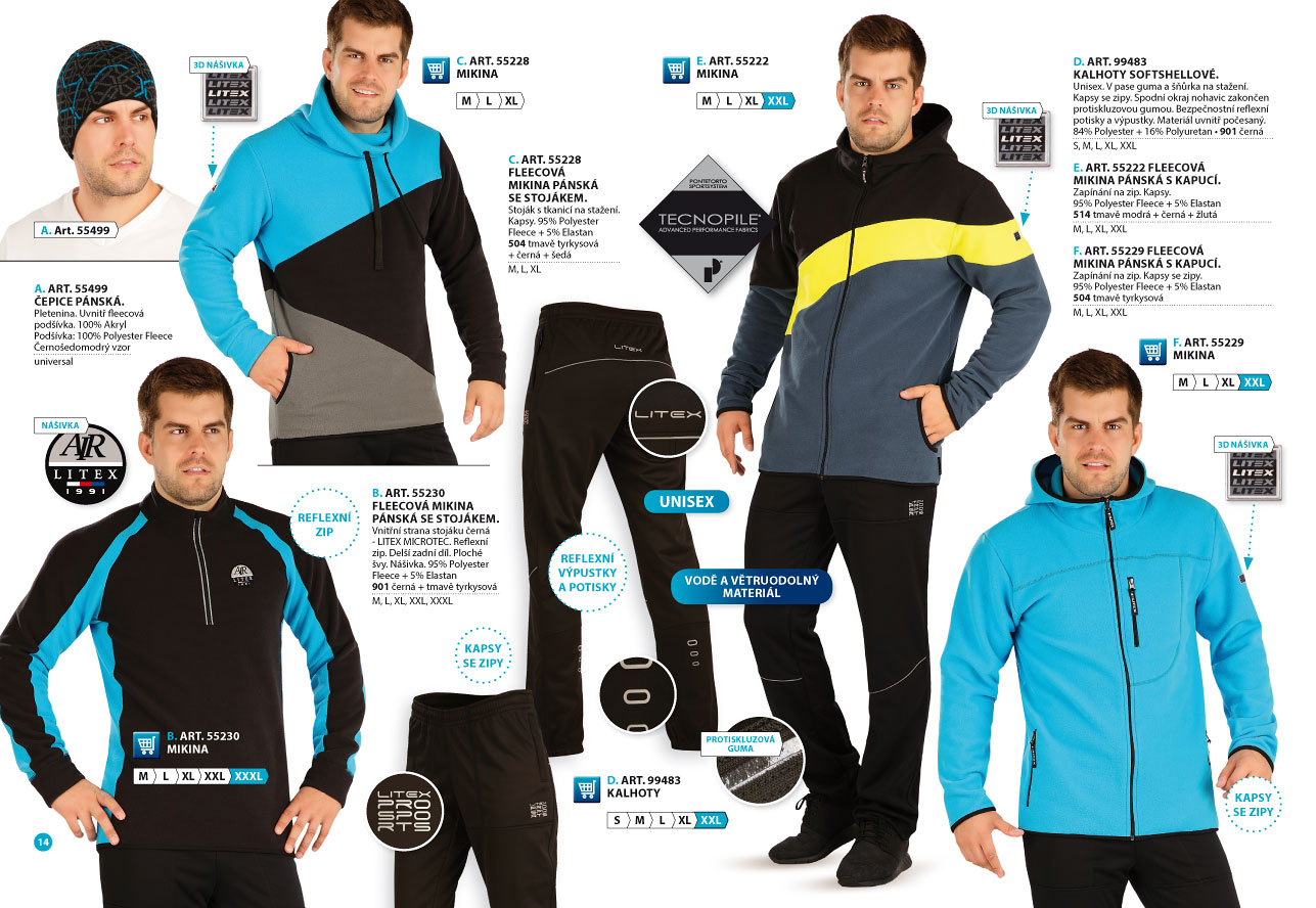 LITEX Fleece Winterproof 2025 [strana 14] - katalog LITEX