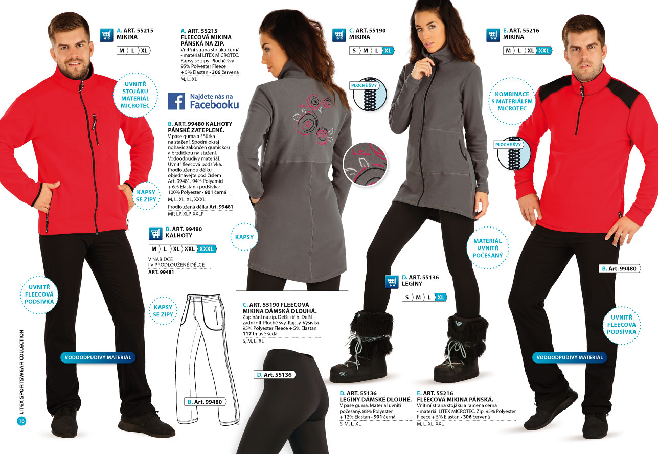 LITEX Fleece Winterproof 2025 [strana 16] - katalog LITEX
