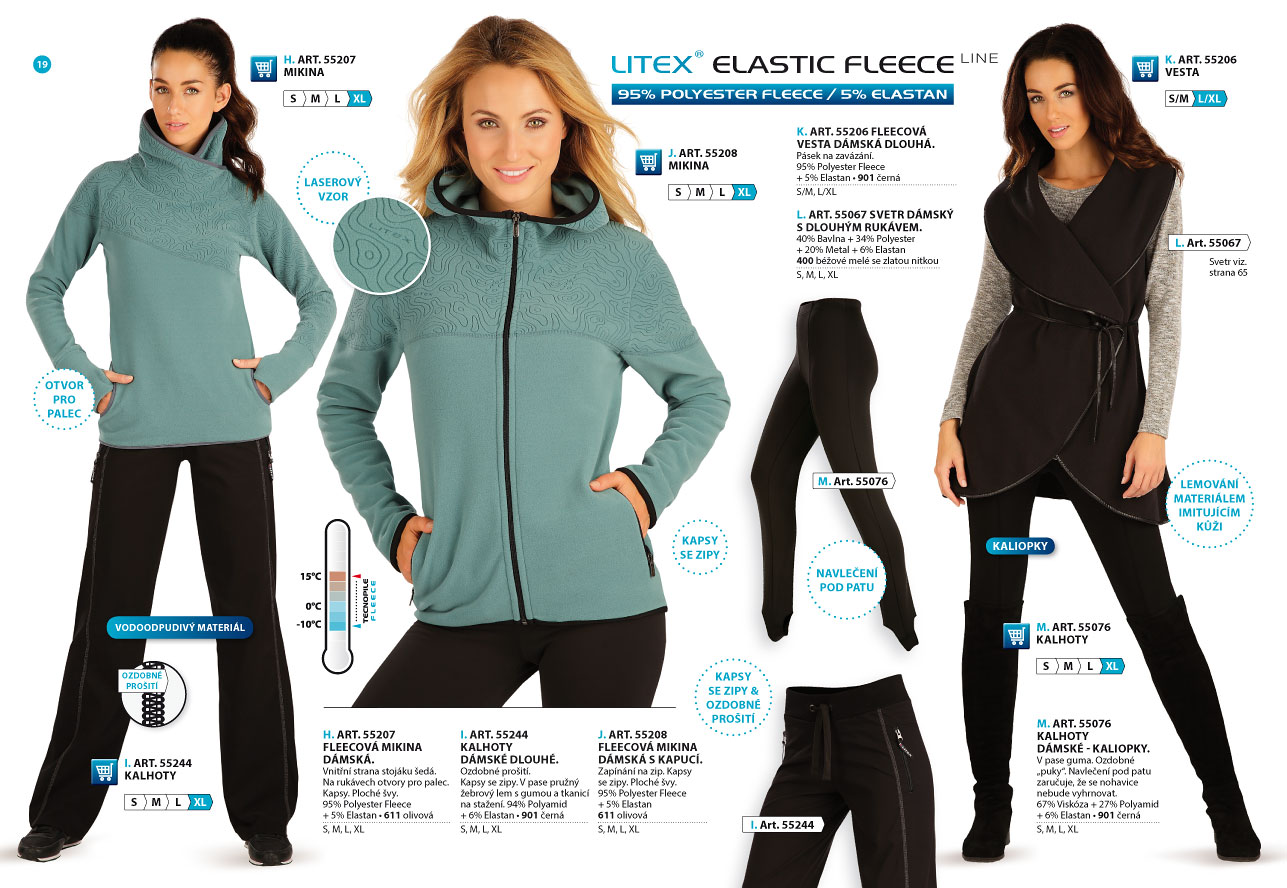 LITEX Fleece Winterproof 2025 [strana 19] - katalog LITEX