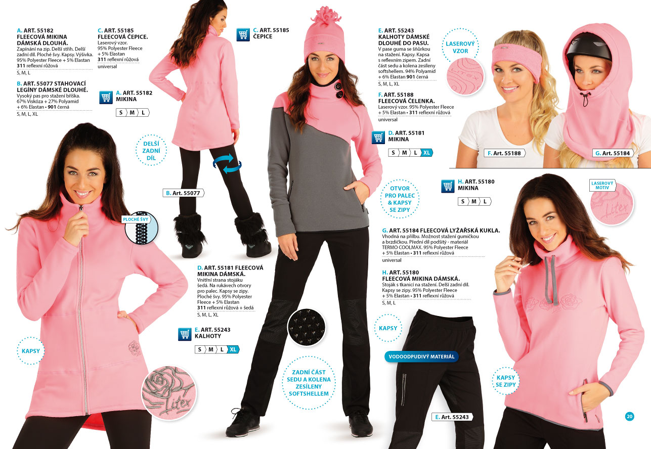 LITEX Fleece Winterproof 2025 [strana 20] - katalog LITEX