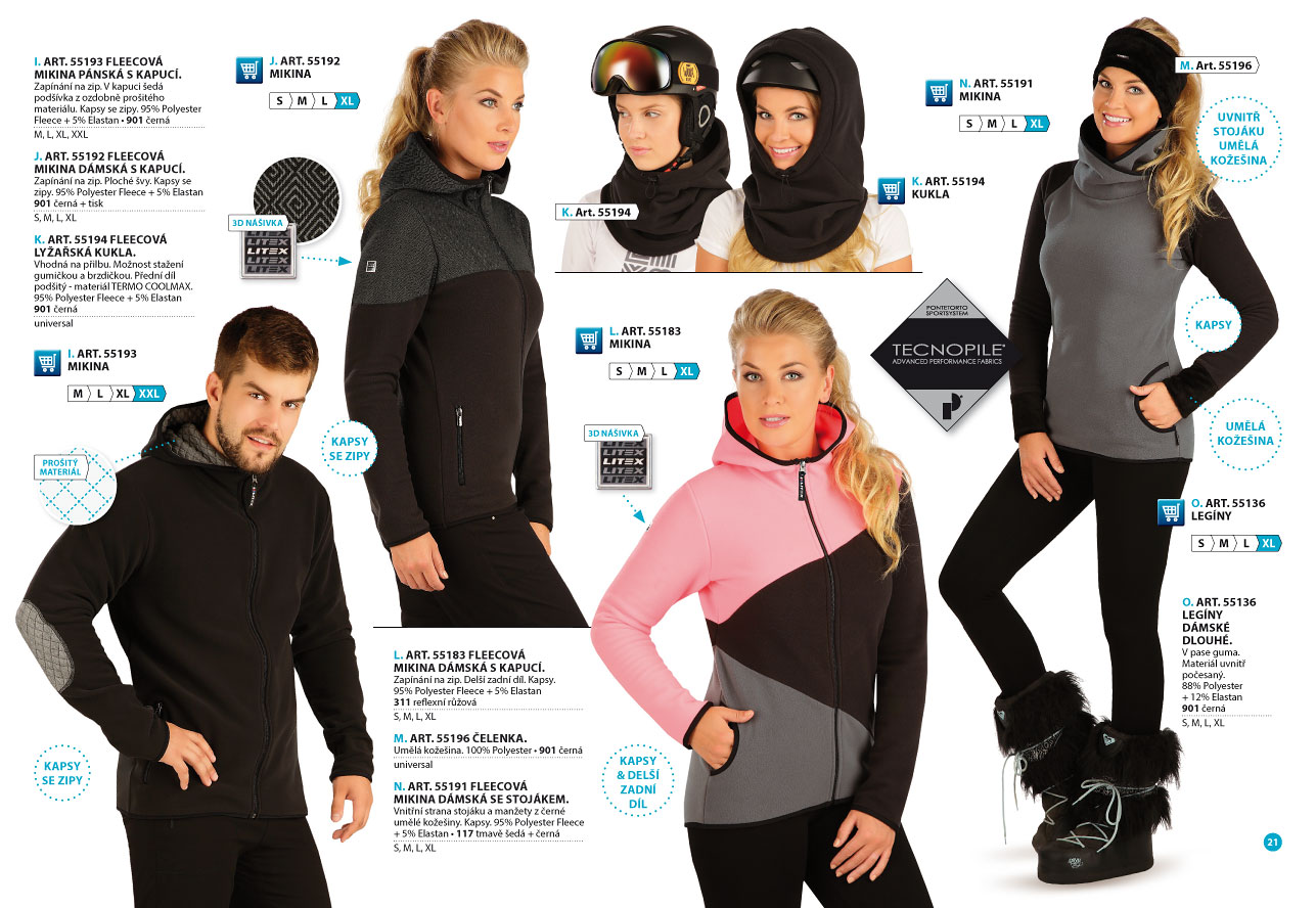 LITEX Fleece Winterproof 2025 [strana 21] - katalog LITEX