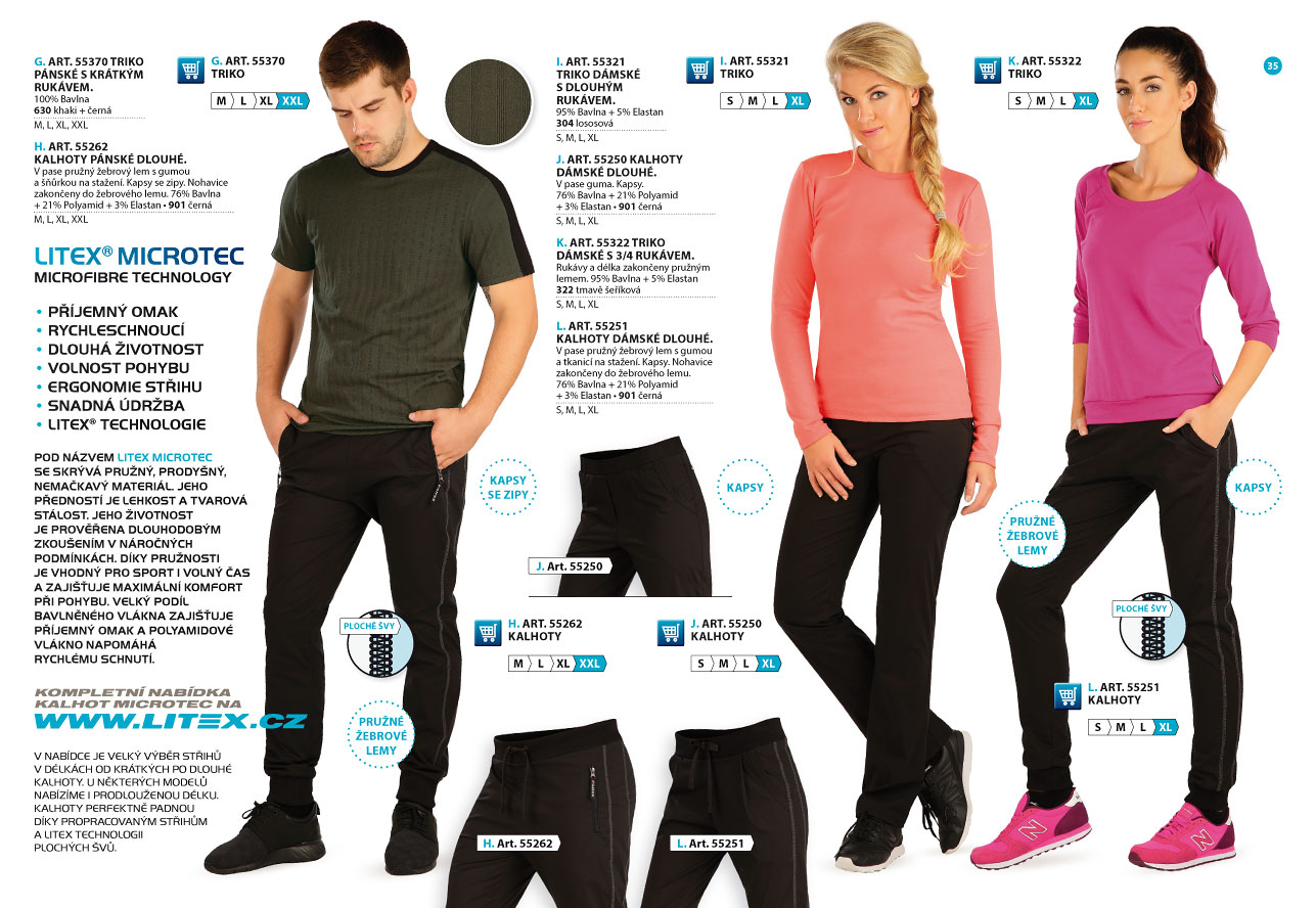 Nohavice Microtec 2025 [strana 35] - katalog LITEX