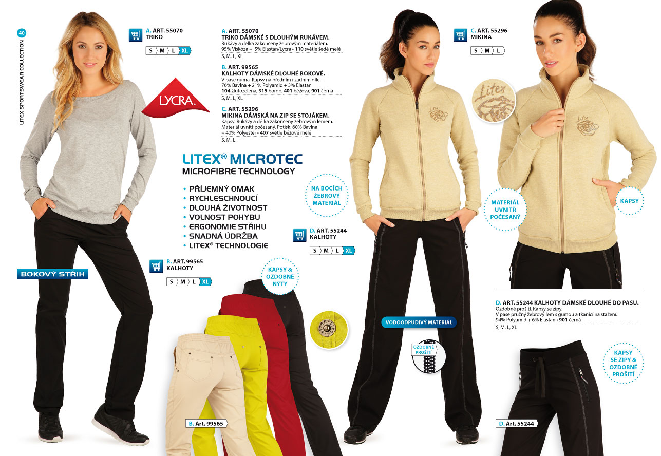 Nohavice Microtec 2025 [strana 40] - katalog LITEX