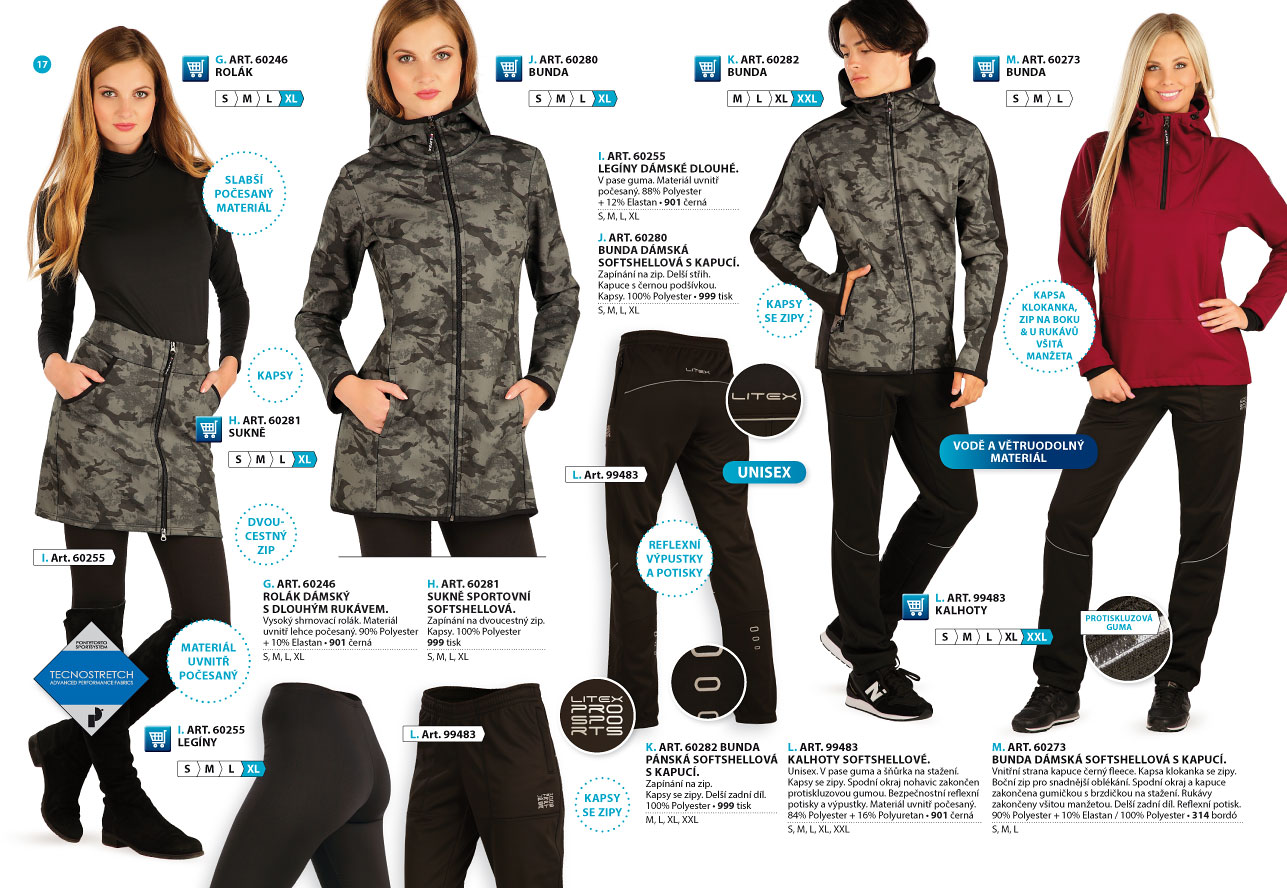 Funkčné oblečenie SoftShell 2025 [strana 17] - katalóg LITEX