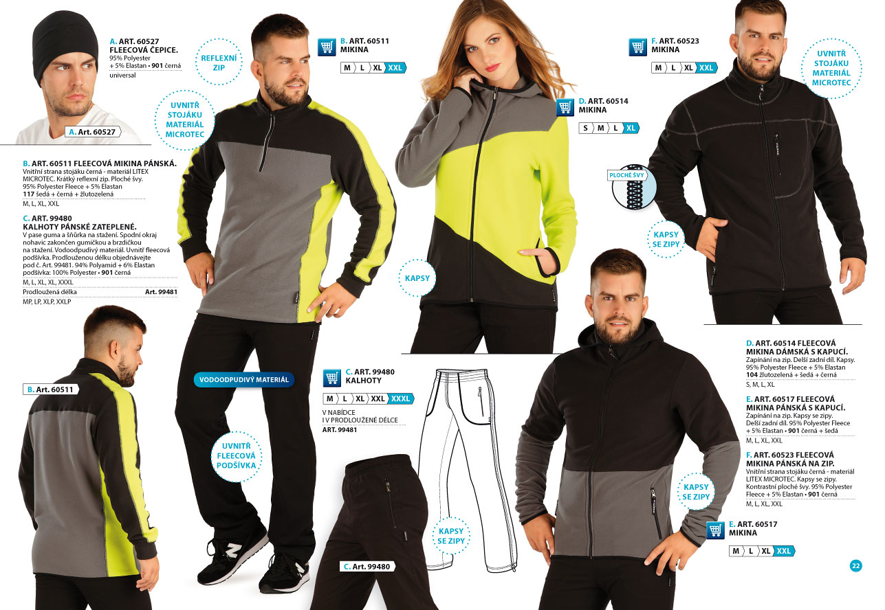 LITEX Fleece Winterproof 2025 [strana 22] - katalóg LITEX
