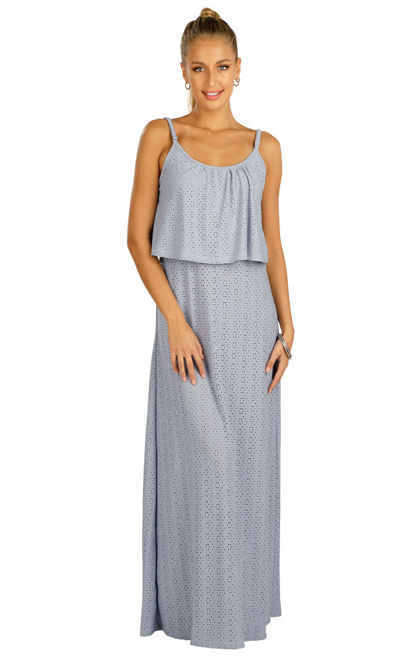 Šaty dámske dlhé s volánom. 5C018 | Šaty, sukne, tuniky LITEX