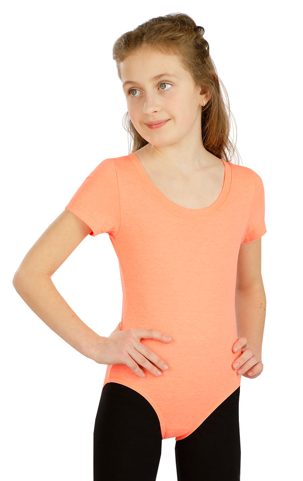 Gymnastický dres detský s krátkym rukávom. 5D237 | Detské oblečenie LITEX