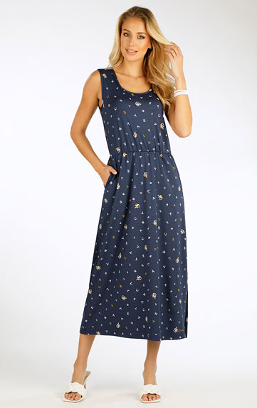 Šaty dámske dlhé bez rukávov.