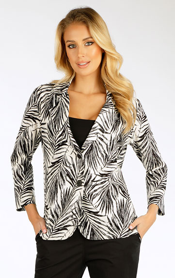 Sako dámské s 3/4 rukávy.