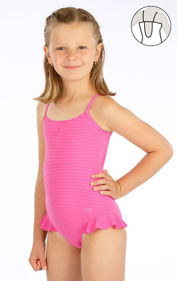 Dívčí plavky jednodílné.