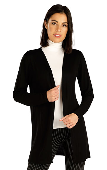 Cardigan damsky s dlhým rukávom.